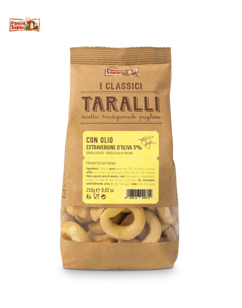 Organic taralli with extra virgin olive oil 250gr – La Dispensa dei Sapori